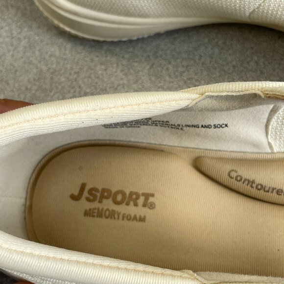 NEW JSport Melody Women's Size 9M Mary Jane Shoes Cream Memory Foam - Picture 4 of 8